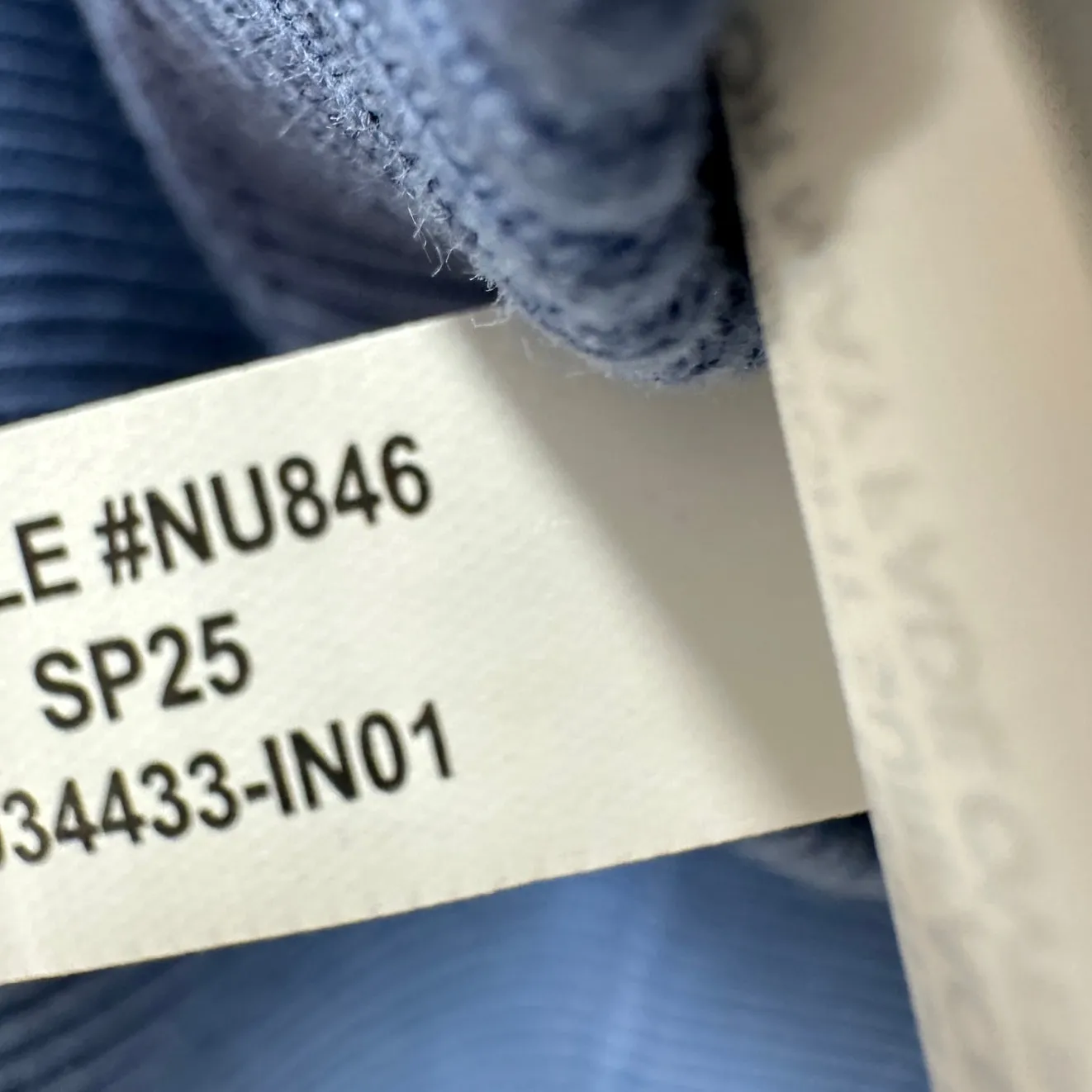 Madewell Garment Dyed Ribbed Crewneck Pocket Tee Shirt Delphinium Blue XXS NWT - Image 8