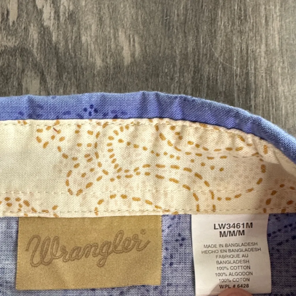 Vintage Wrangler Rancher Horse Paisley Pearl Botton Up Women’s Rodeo Shirt - Image 2