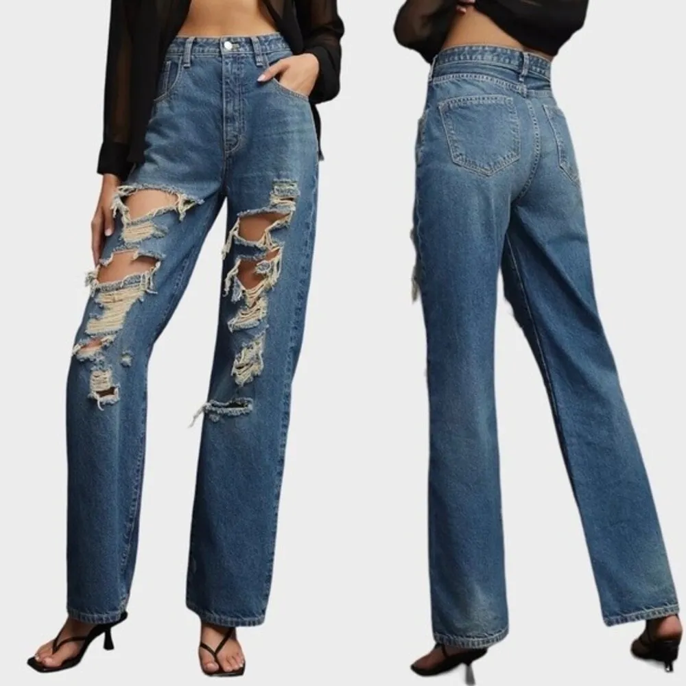 Anthropologie Pilcro The Joey High-Rise Straight Jeans Blair Wash Womens Size 27 - Image 9