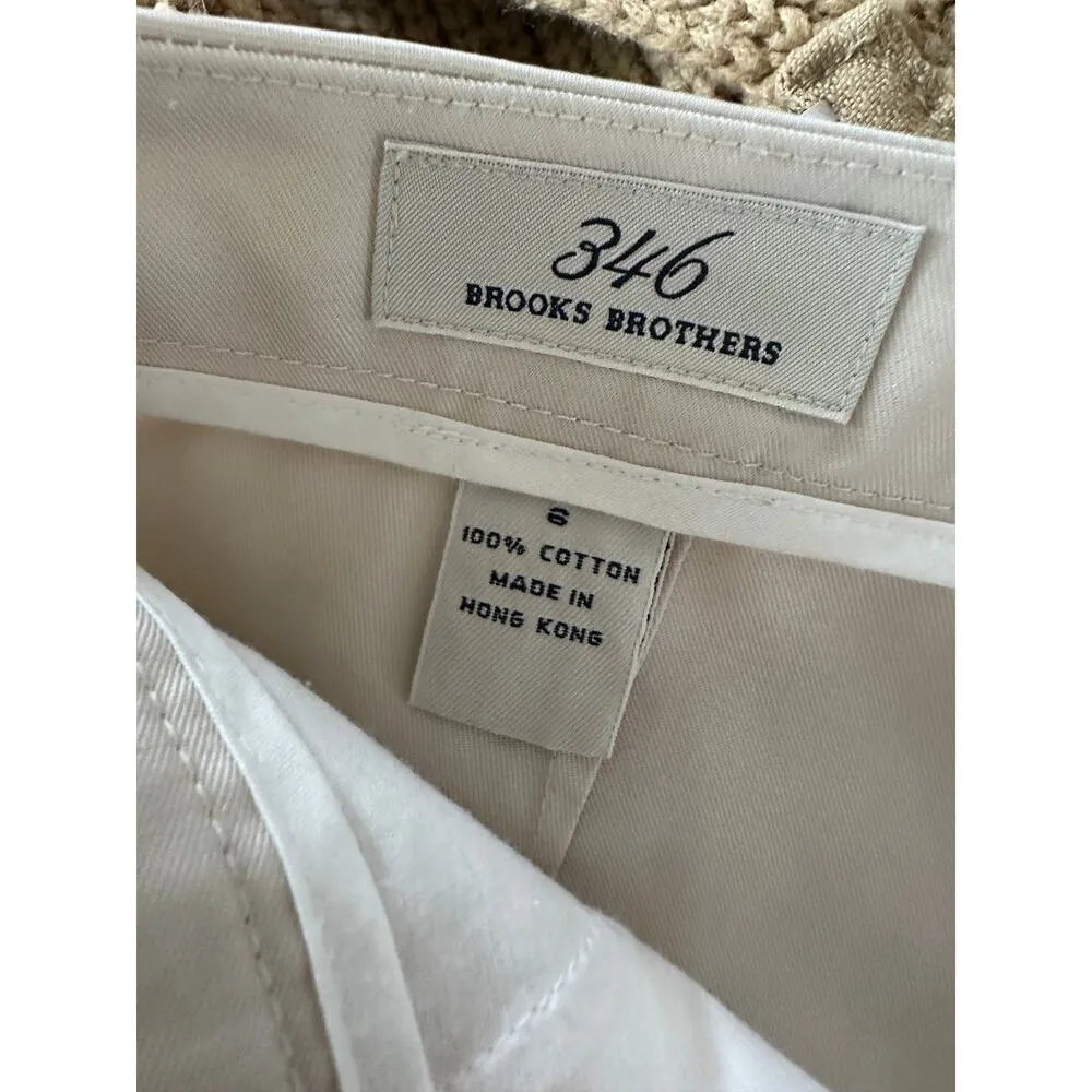 Brooks Brother Cotton Twill Bermuda Shorts Chinos Khaki Size 6 Pockets Twee Prep Tan - Image 6