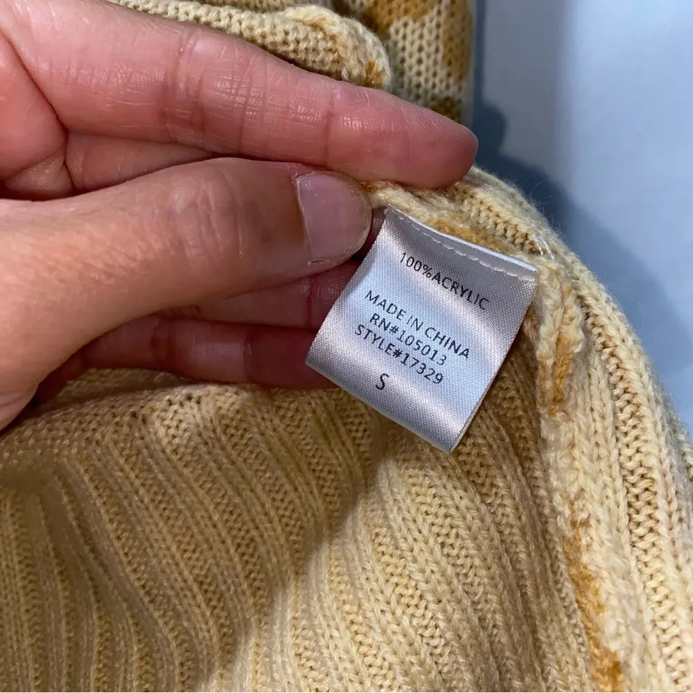 Andree Animal Print Cardigan Women’s Small - Image 3