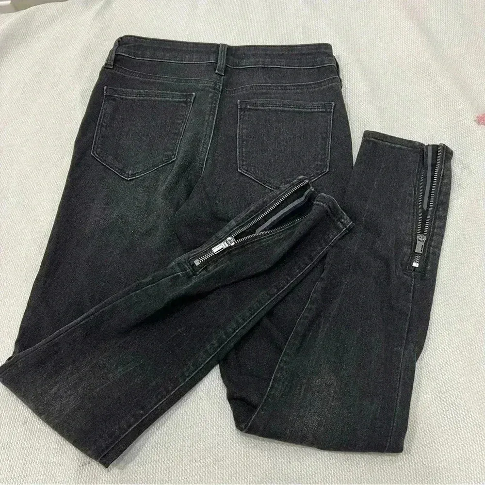 Athleta Carbon Wash Black Ultra Skinny Zip Ankle Sculptek Jeans Size 0 - Image 5