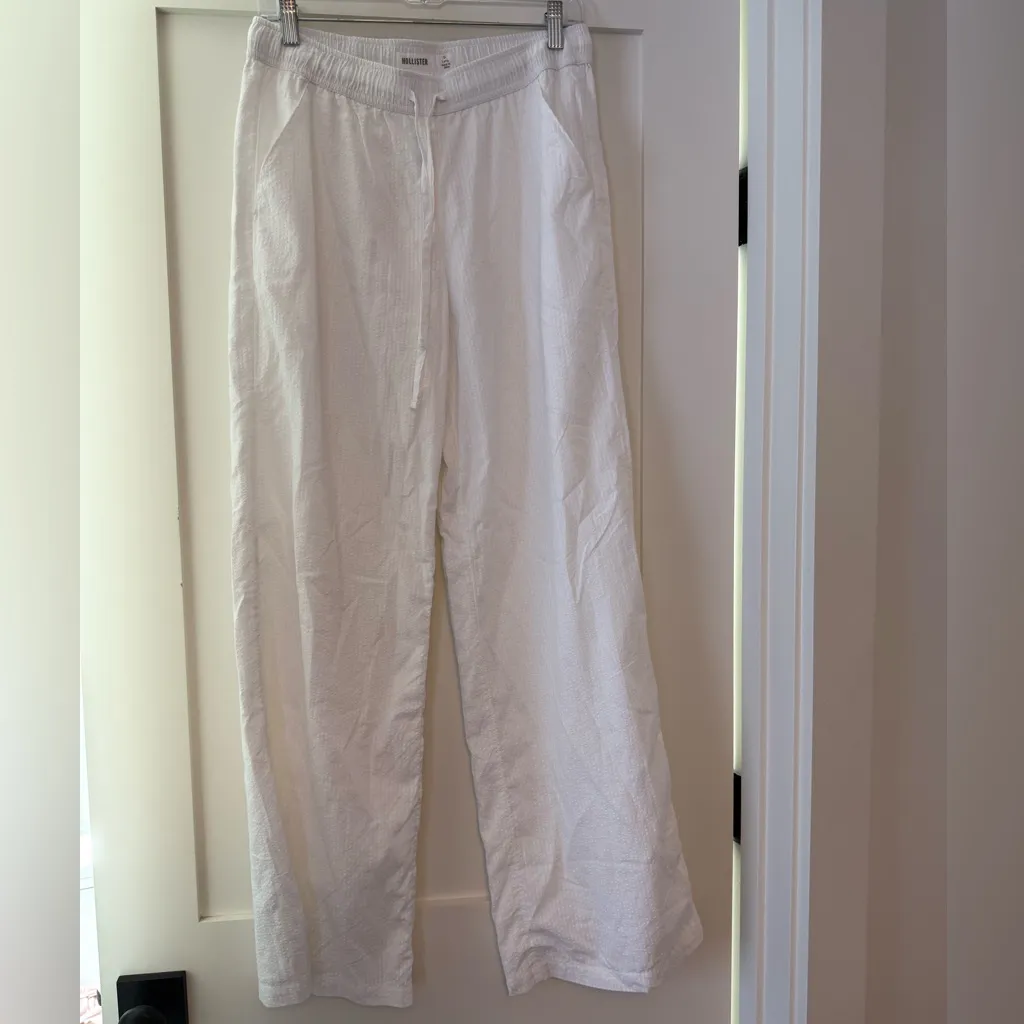NWT Small Long Hollister Seersucker Baggy Pull-On Pants - Image 3