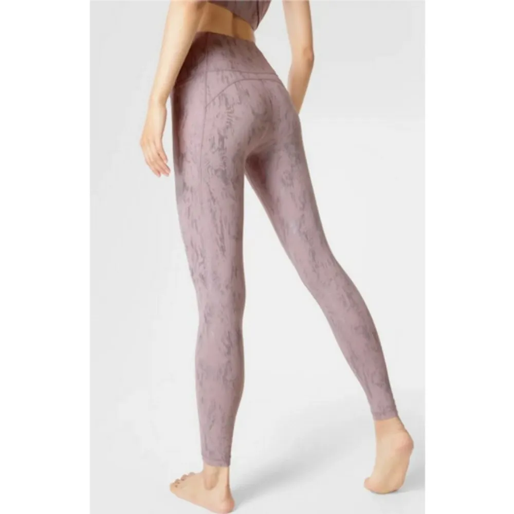 💕SWEATY BETTY💕 Super Soft Yoga Leggings ~ Pink Fusion Foil Print US 8 NWT - Image 9