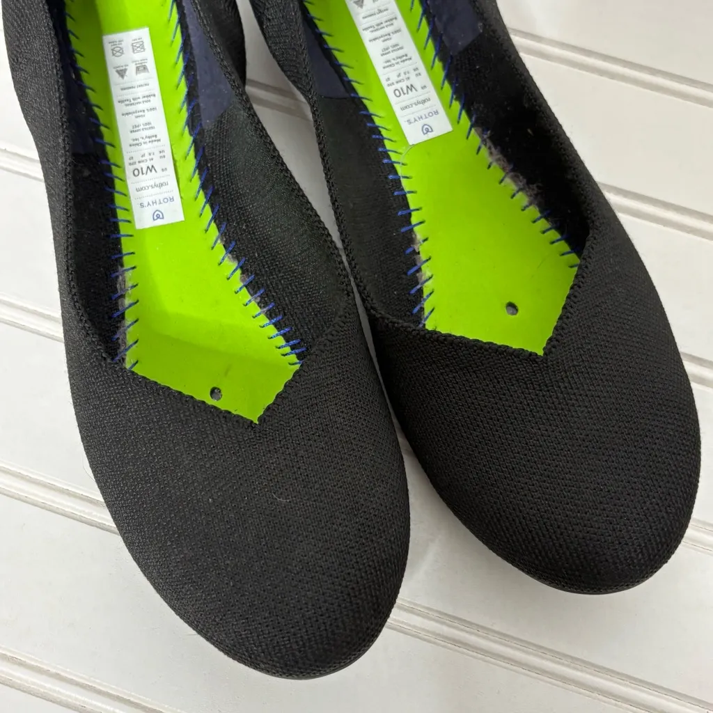 Rothy’s black round toe flats size 10 - Image 3