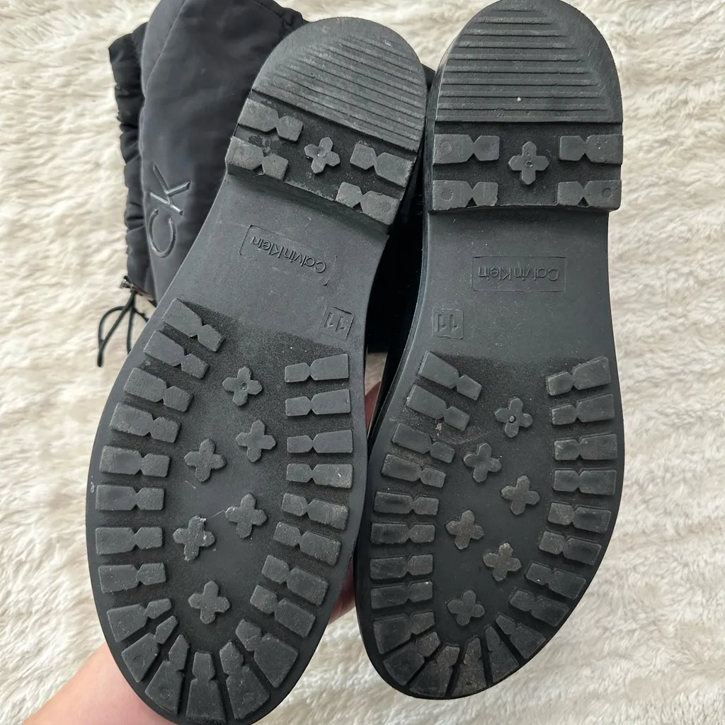 Calvin Klein  Womens Black Puffer Waterproof Winter Boots size 11 - Image 8