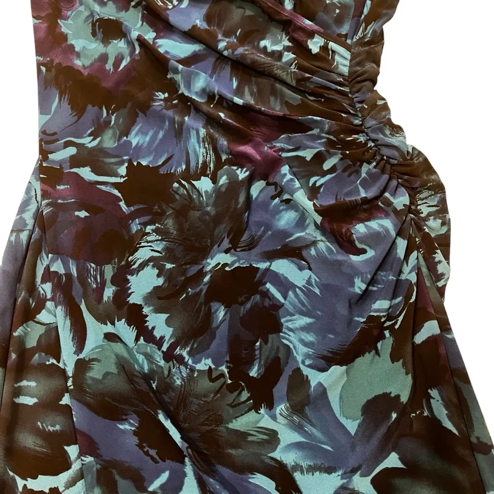 NWT, Chaps V-Neck Sleeveless Faux Wrap Side Ruched Fitted Dress, Petite S - Image 11