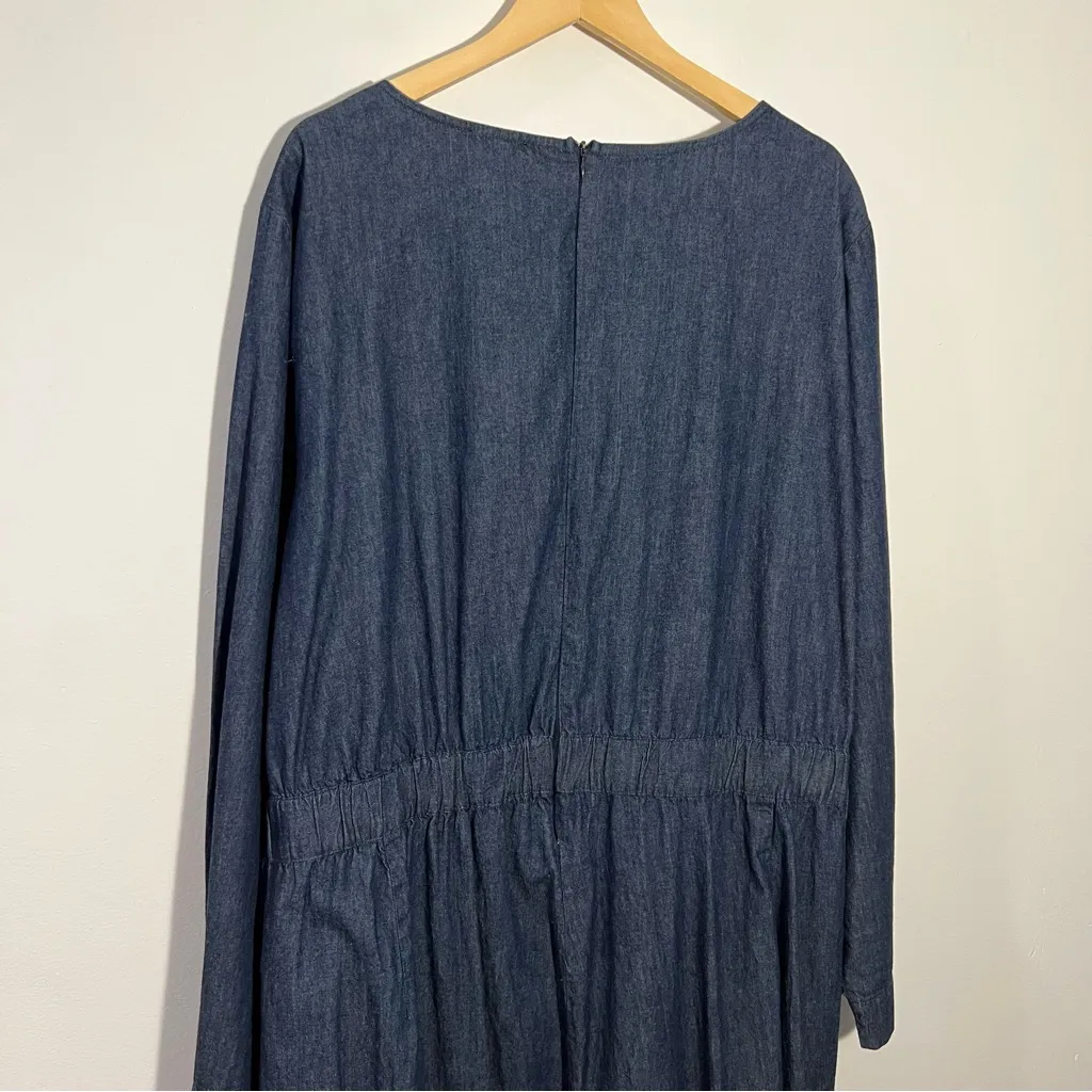 New Lane Bryant Wide Leg Jumpsuit With Cut Out & Pockets Size 28‎ Plus - Image 12