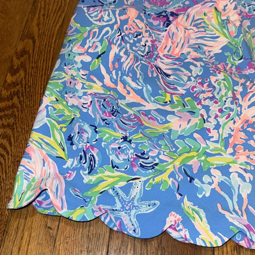 Lilly Pulitzer luxletic golf skirt scallop trim hem active sport skort size 12 - Image 3