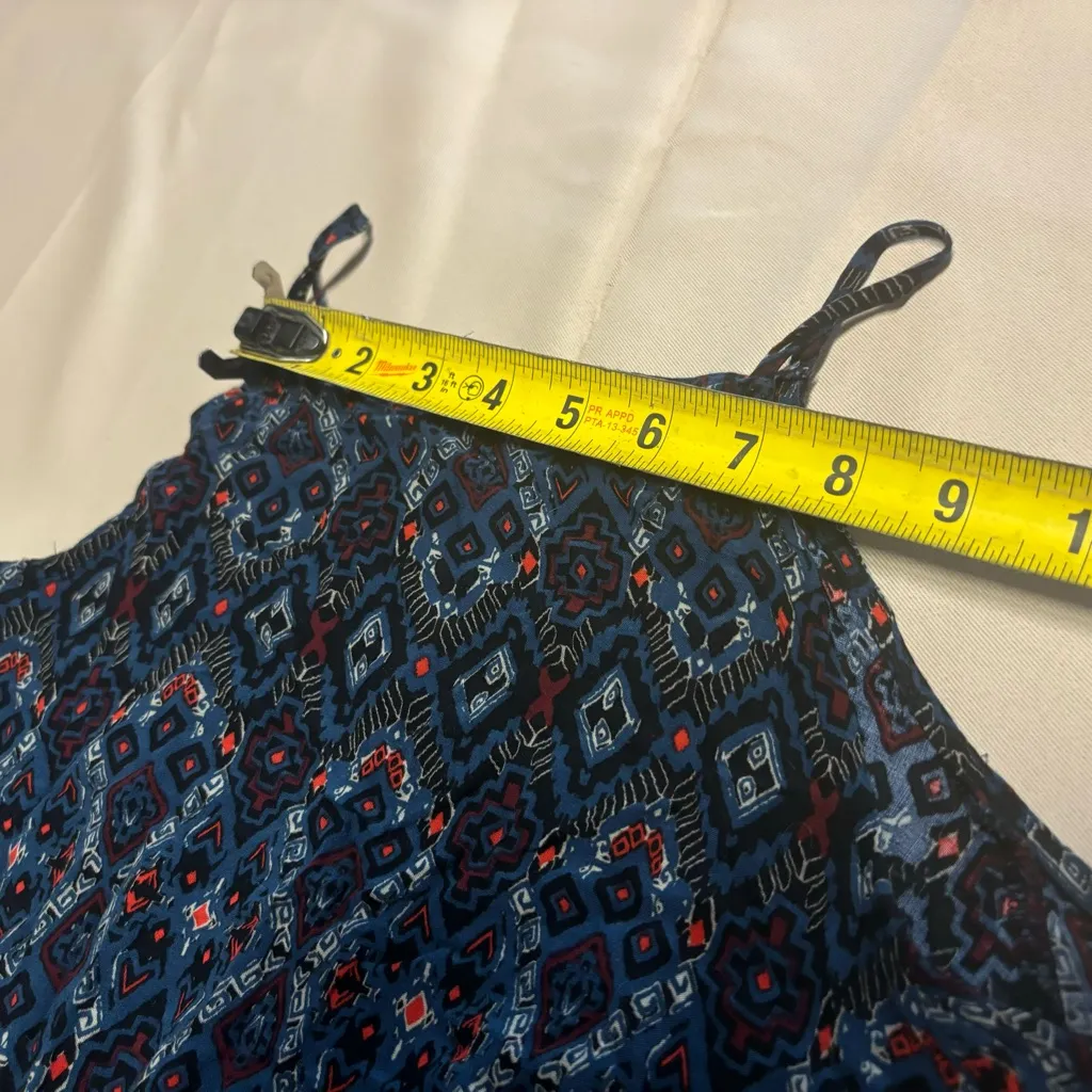 Abercrombie &‎ Fitch Aztec Print Long Flare Sleeve Dress Sz S - Image 9