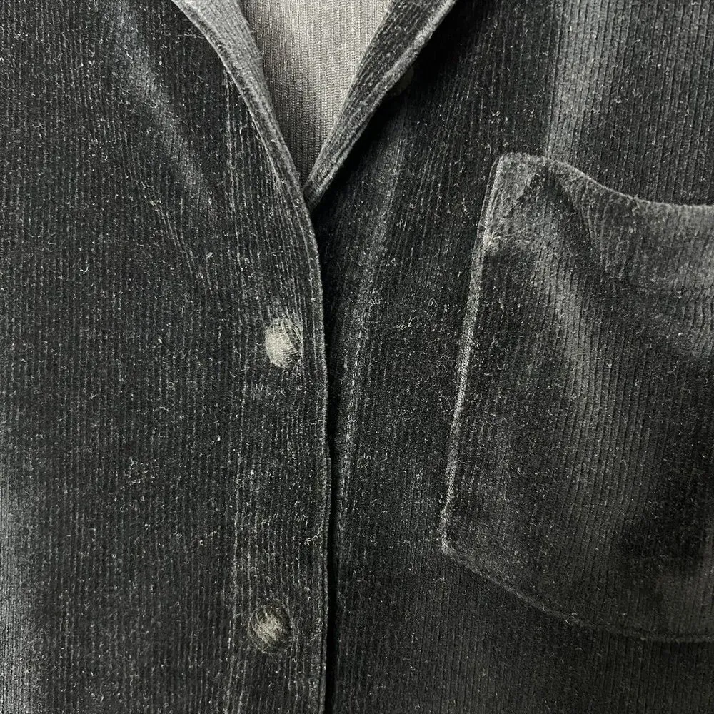 Vintage 90s Corduroy Womens Shirt Jennifer Moore Activewear Long Sleeve Button M - Image 5