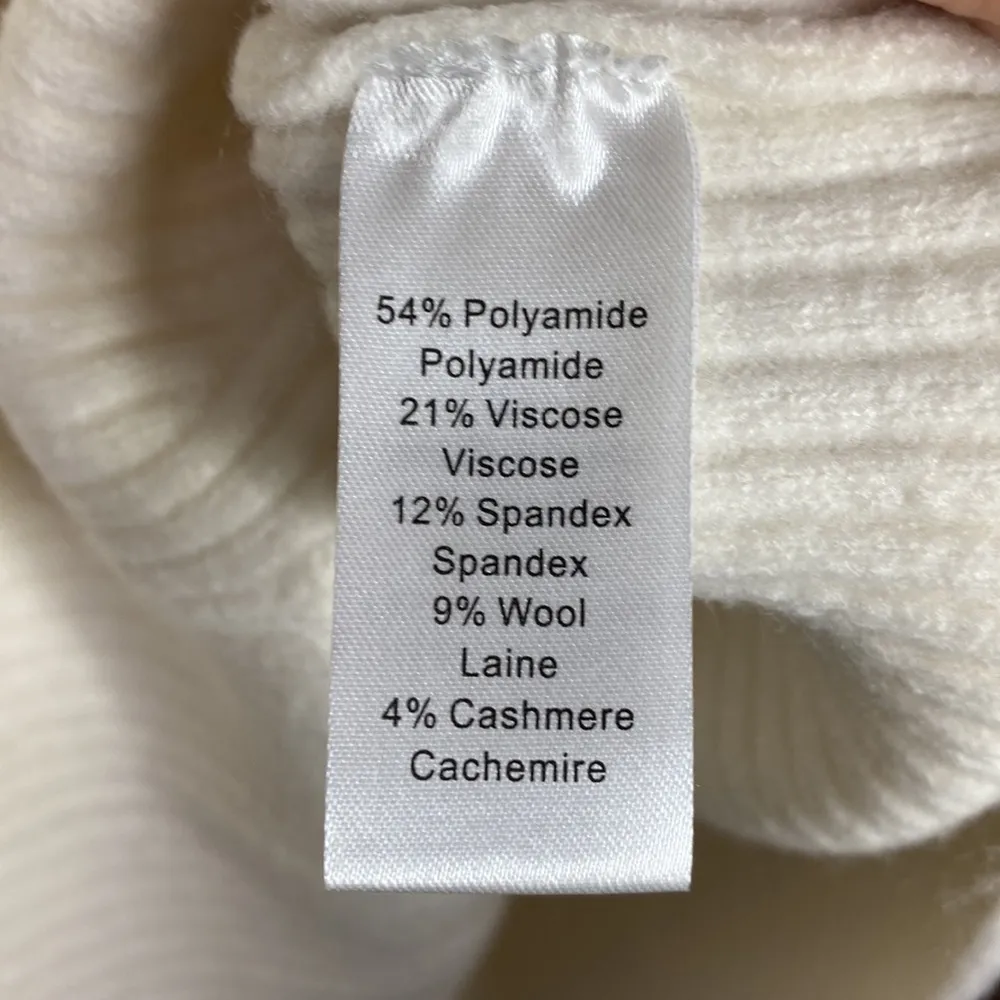 Marissa Webb Arie ribbed cashmere blend Henley sweater in cream size S White - Image 12