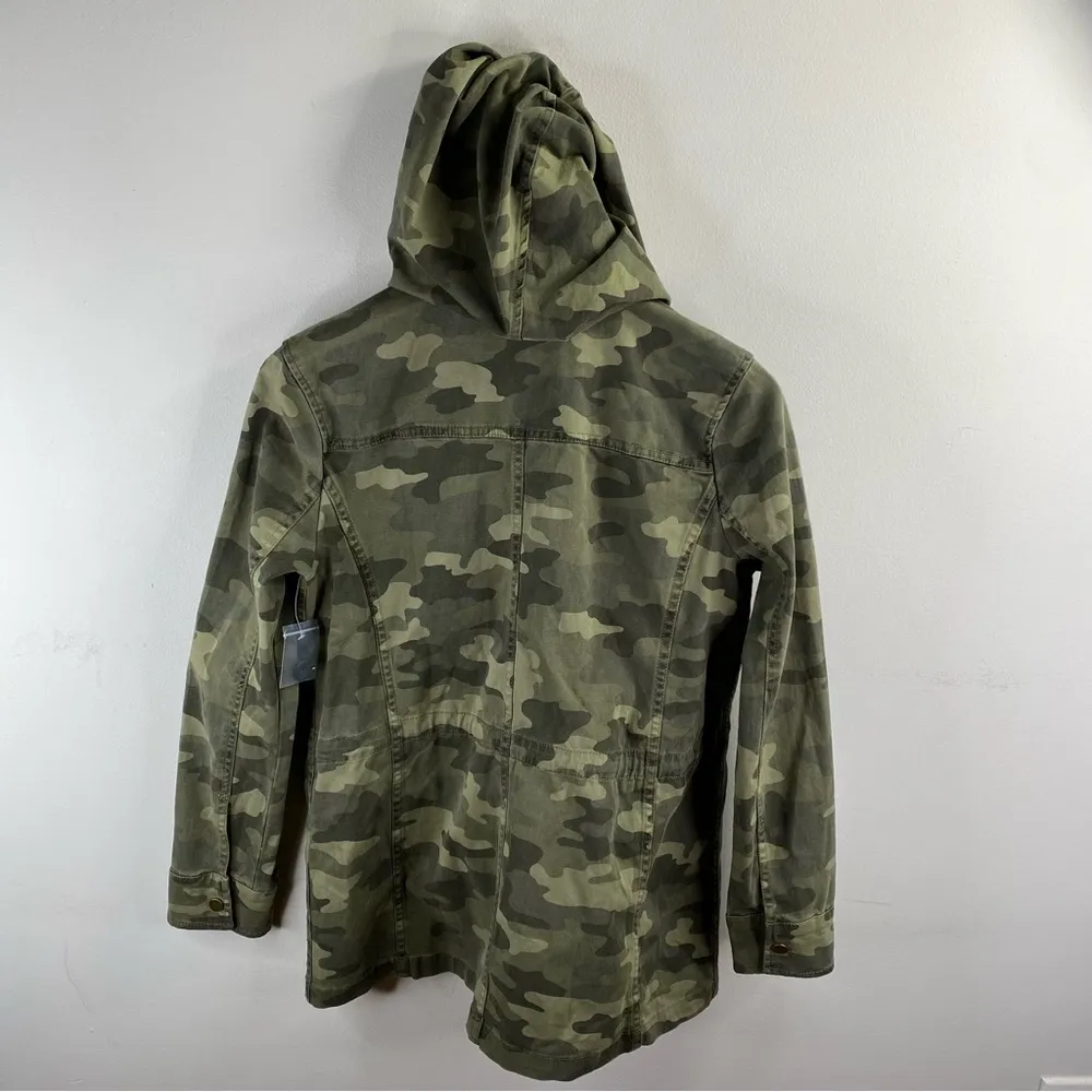 Lucky Brand Camo Hooded Cargo Jacket Size S - Image 6