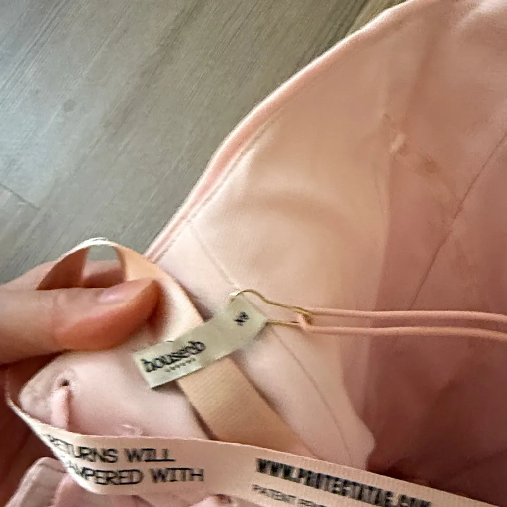 NWT House of CB Marci pink pleated midi corset dress - Image 8