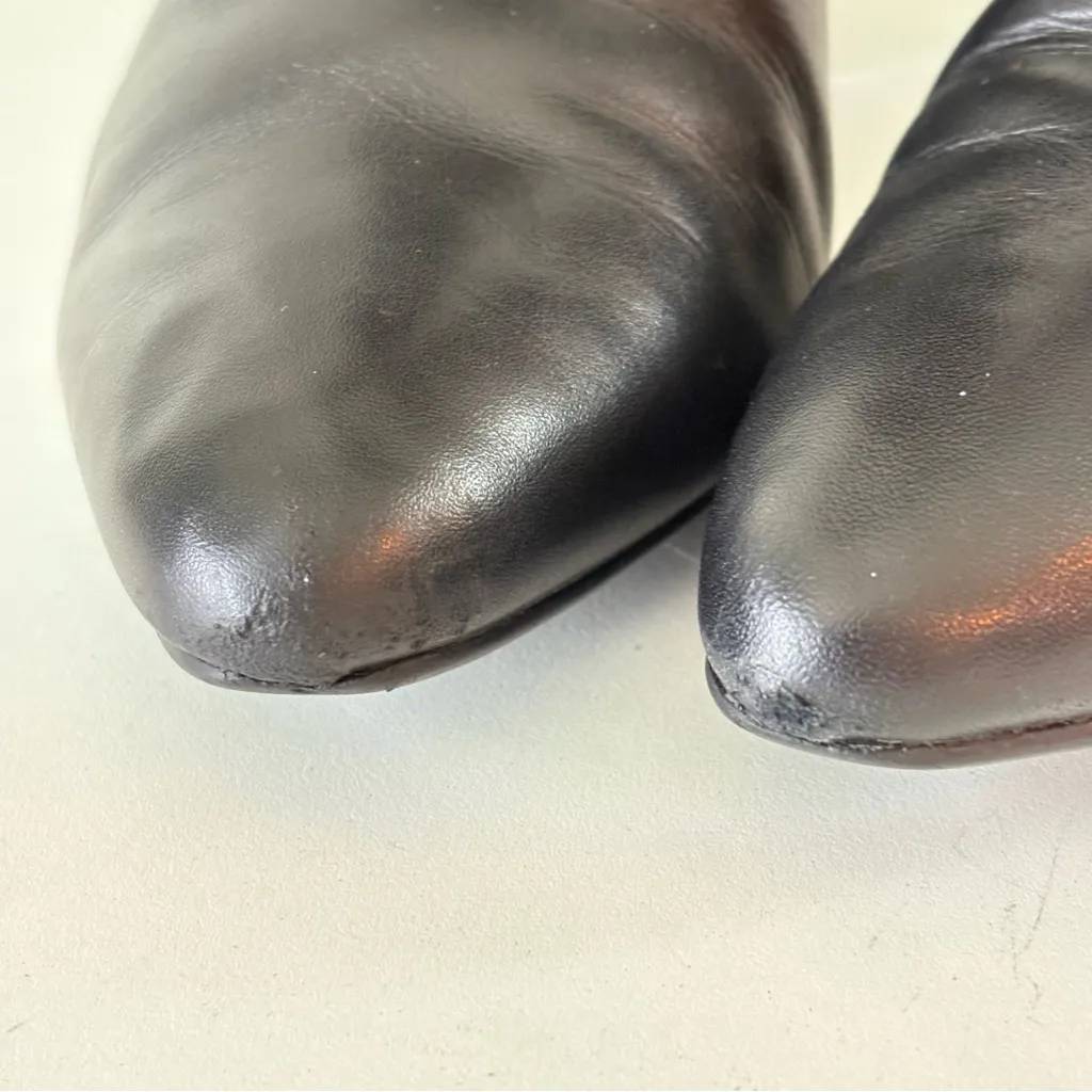 Cole Haan  Black Leather Riding Knee High Boots Elastic Back Women’s Size 10 B - Image 8