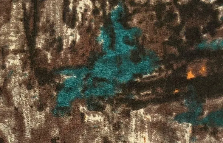 Talbots Sleeveless Top Brown Abstract Pleated Career NWOT Size Petite 8P - Image 13