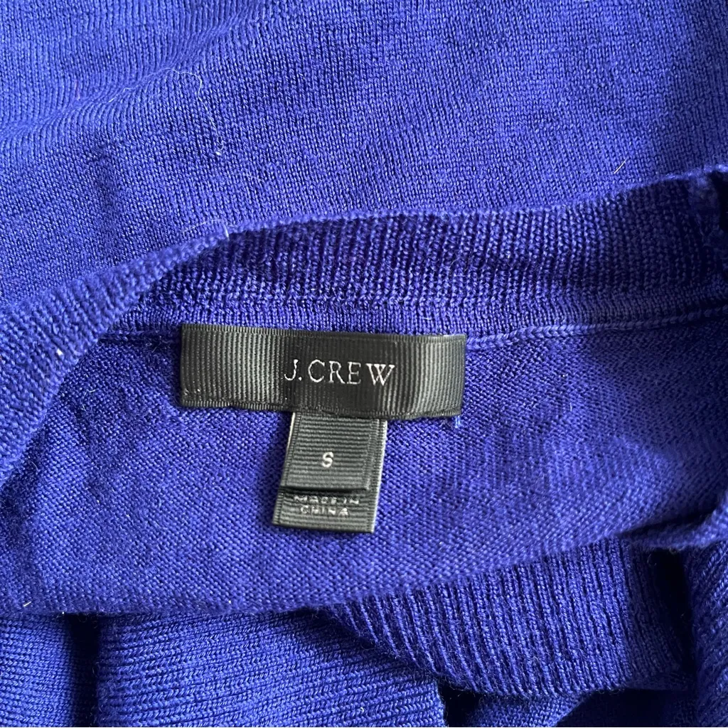 J. Crew Yellow and Blue Crew Neck Sweaters - Image 5