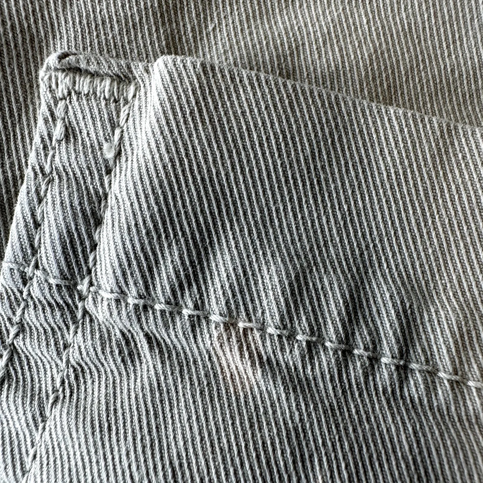 Frank & Eileen Blackstone Utility Straight Leg Pants Cropped Ankle Twill Beige 4 - Image 4