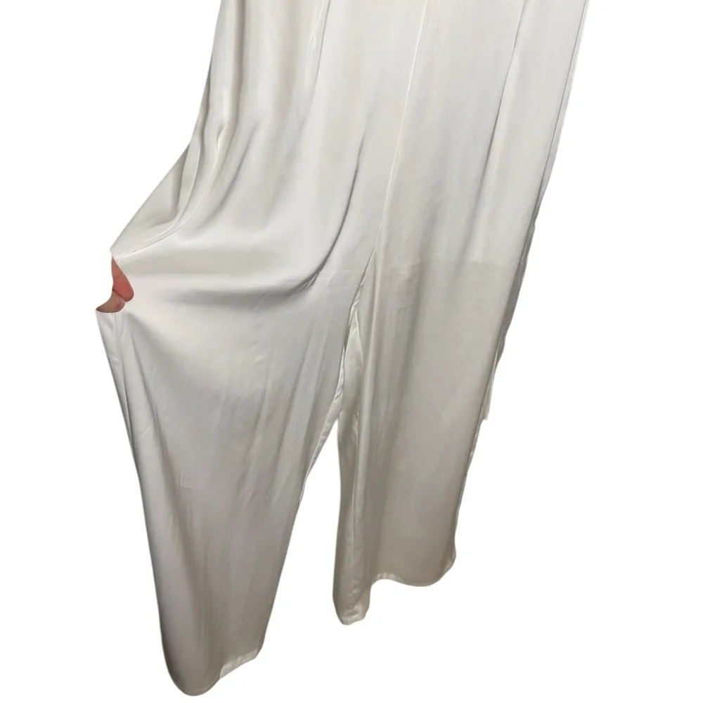 Aakaa Ruffled Tulle Bodice White Jumpsuit - Image 7