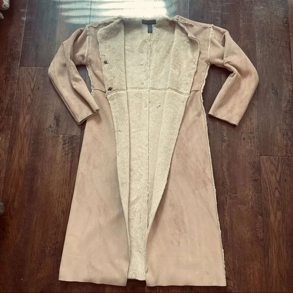 BANANA REPUBLIC ultra suede coat, size M, made in Italy - Image 7