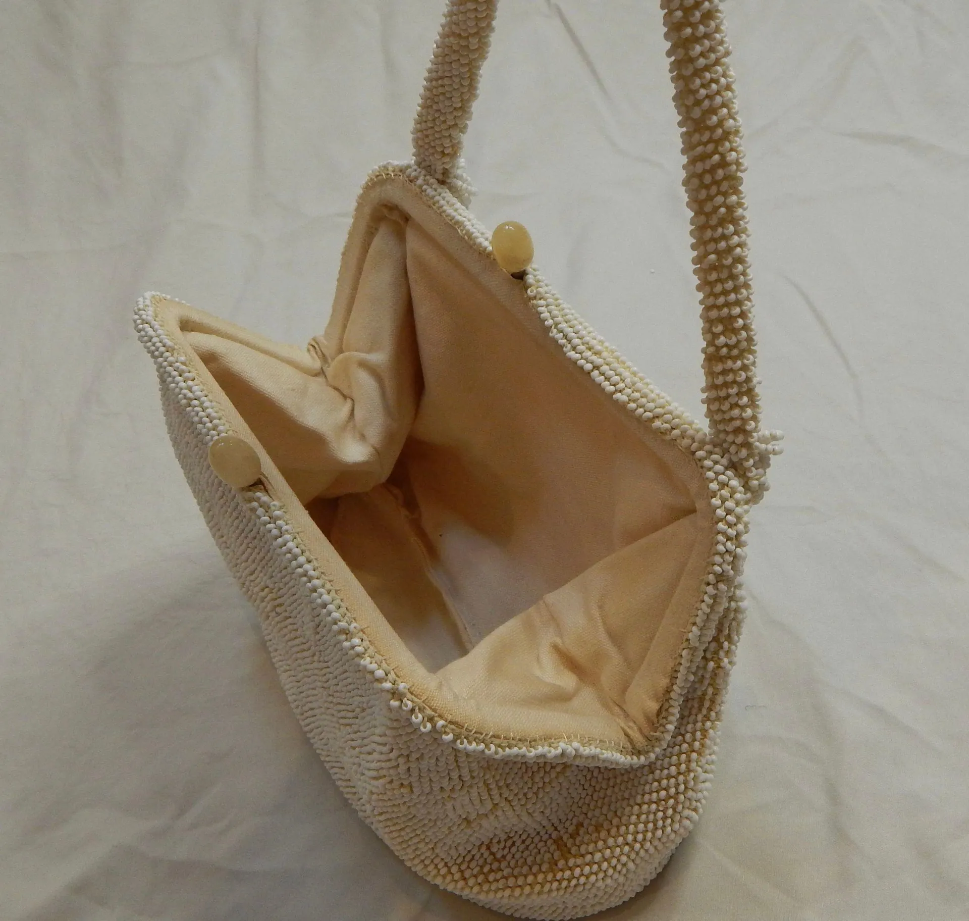 beaded shoulder bag Tan - Image 6