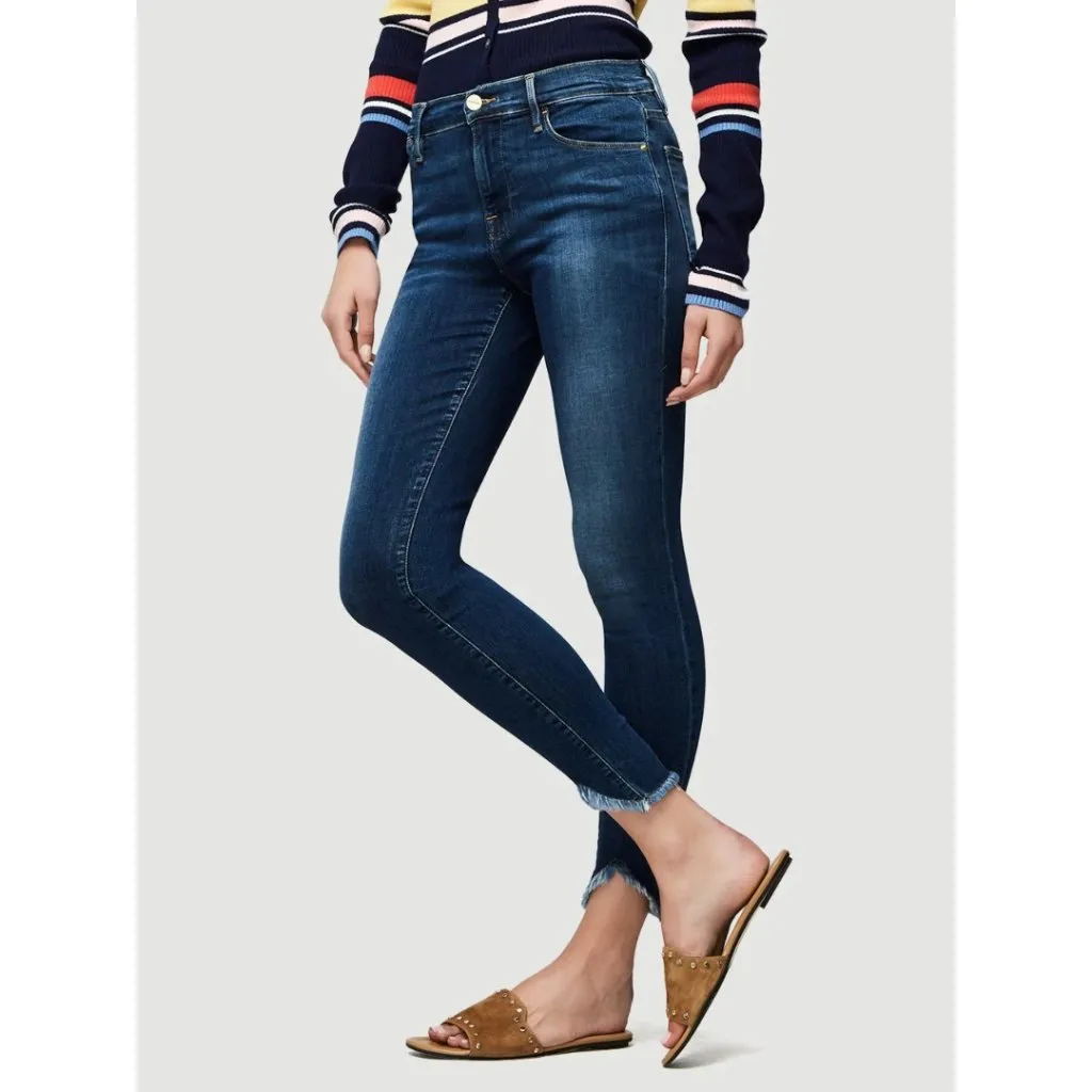 NWOT FRAME Le High Skinny Jeans with Triangle Hem Sulham Size 28 - Image 3