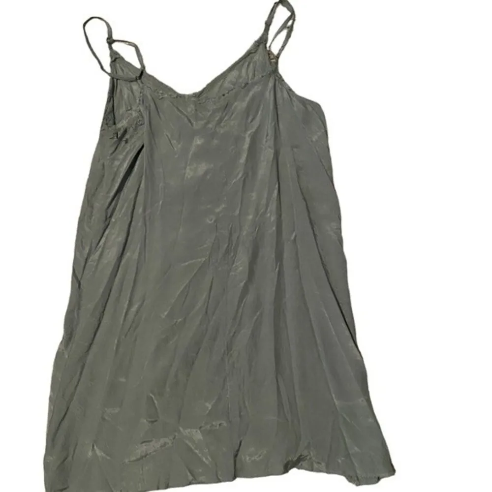 Free People green slip spaghetti strap mini dress - Image 6