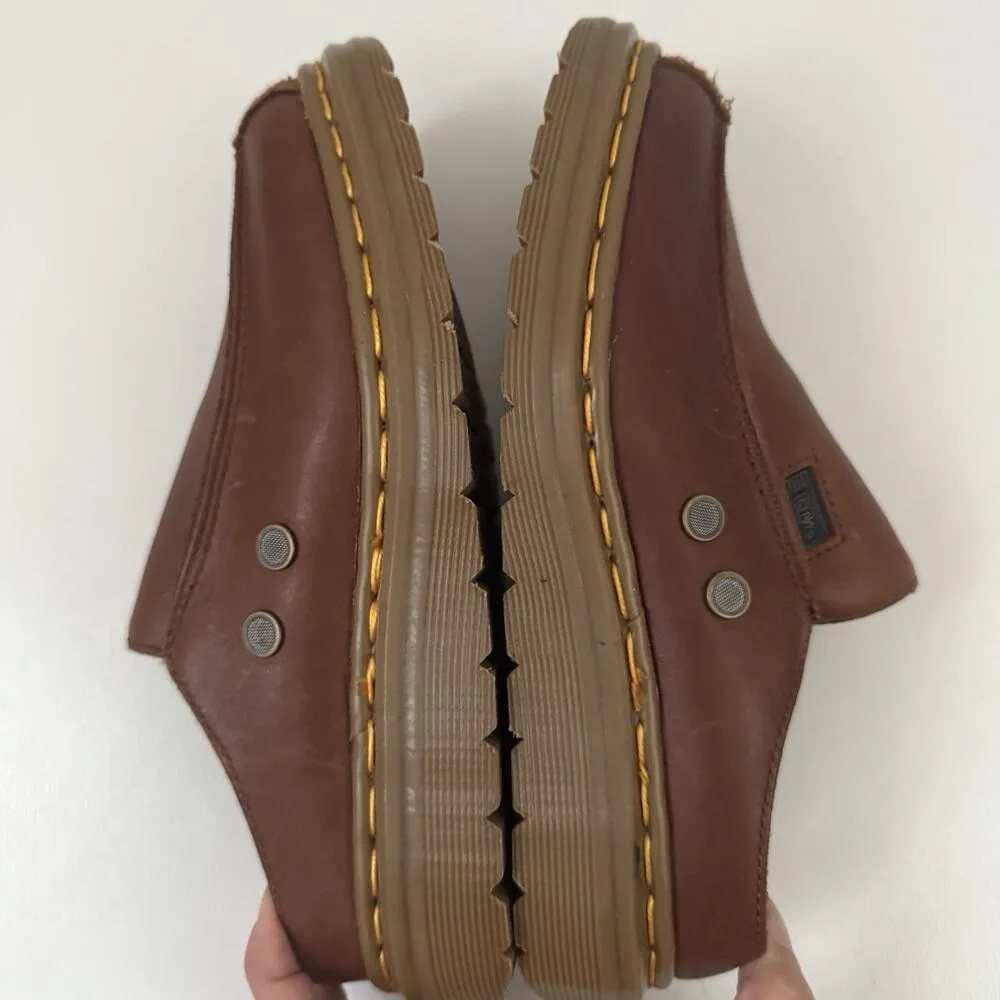 Vintage Y2K Rare Dr. Martens Slide Mules England Brown Cognac Leather US 4/EU 34 - Image 6