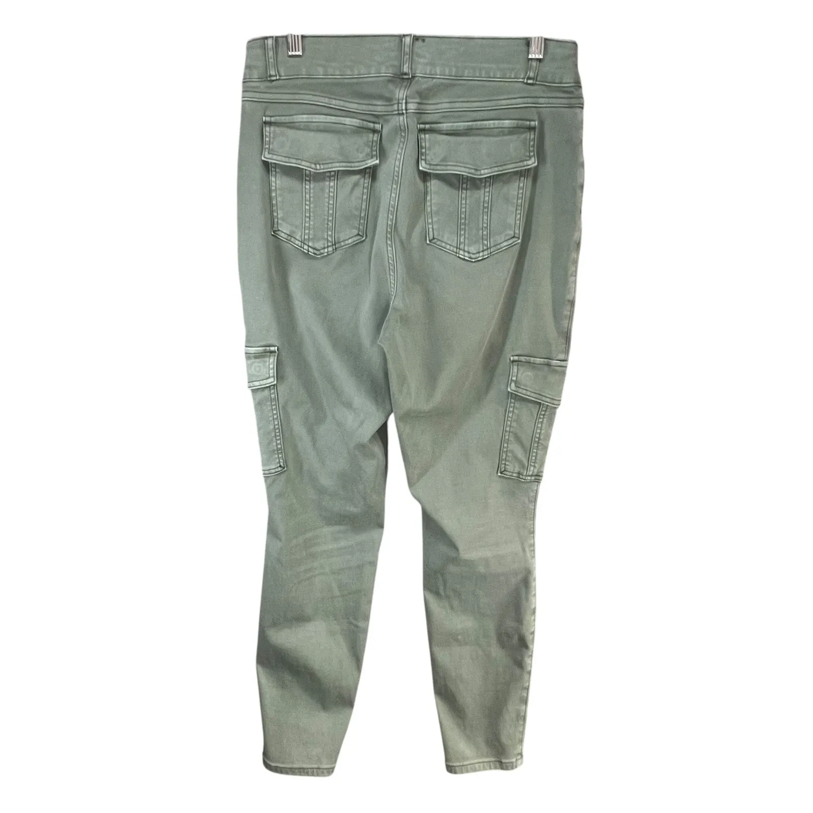 Spanx Stretch Twill Ankle Cargo Pant XL Soft Sage Utility Slim Tapered 20311R - Image 5