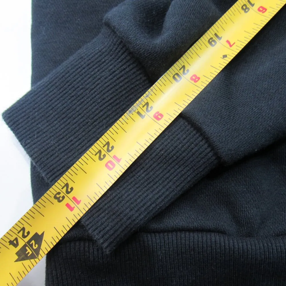 CONVERSE Cons Logo Sweatshirt Black Multi Color Skull Mushroom Colorful Small - Image 11