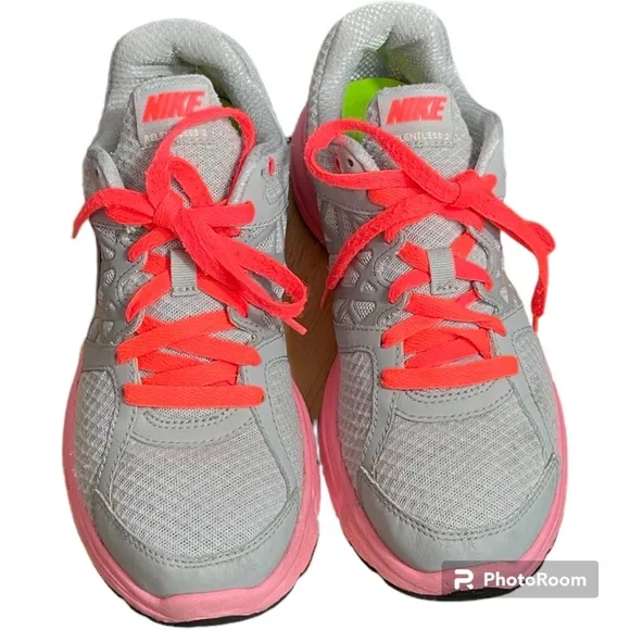 Nike Air Relentless 2 Running Athletic Shoes Gray Pink 512083-002 Women's 9.5 - Image 2