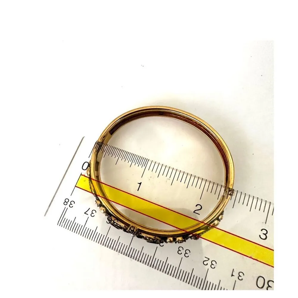 vintage Avon Queensberry hinged bangle bracelet Gold - Image 9