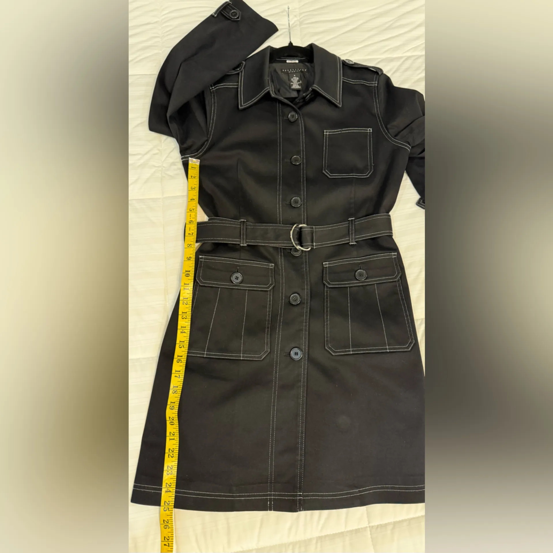 Apostrophe Black Belted Coat - Image 4