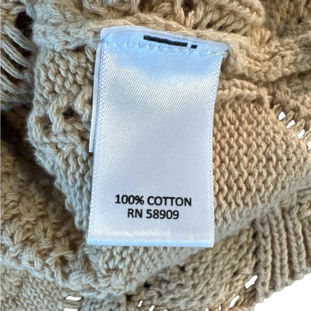 Chelsea & Violet‎ Beige Crochet Crop Top - Image 6