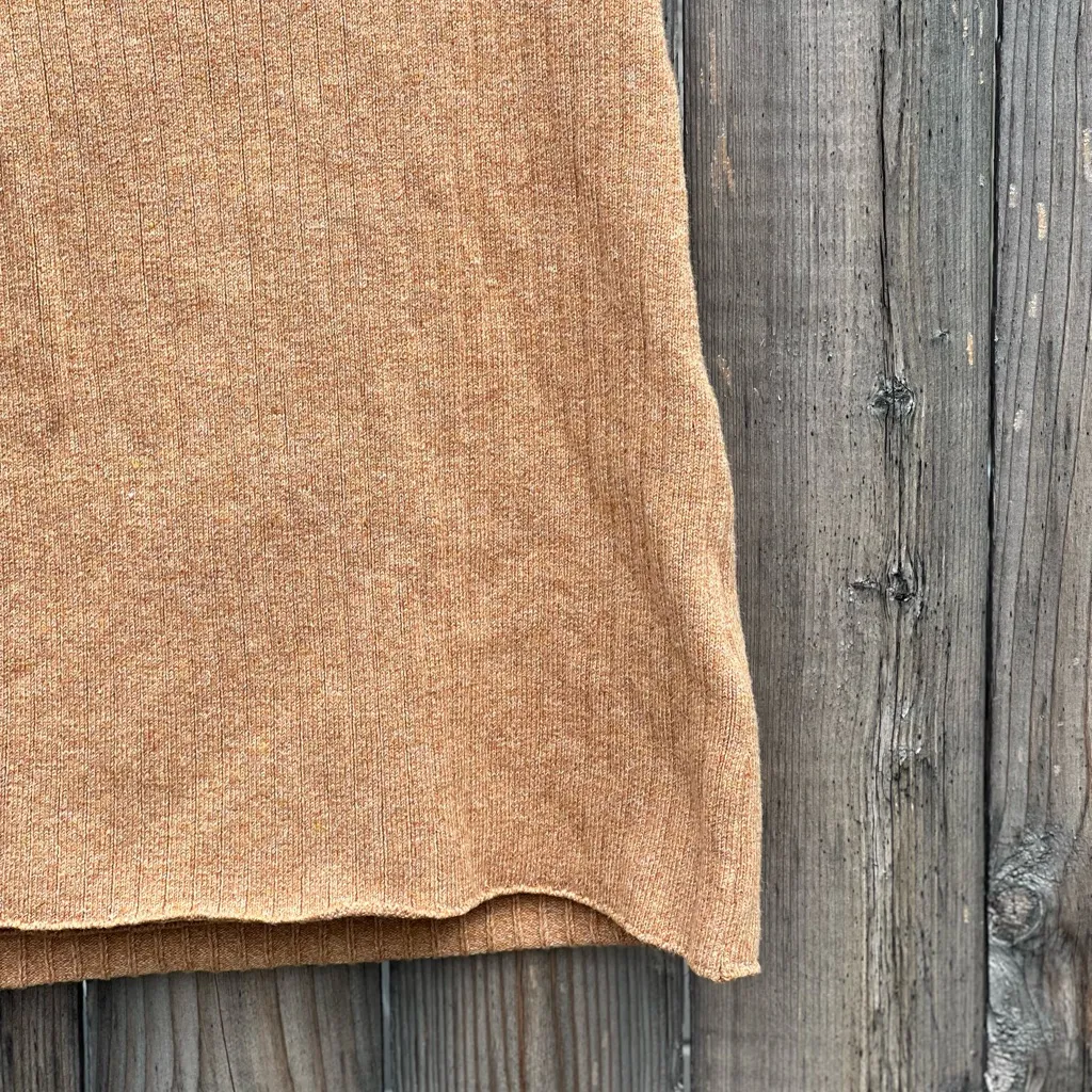 Free People Mod Wrap Skirt inCaramel  Heather - Image 6