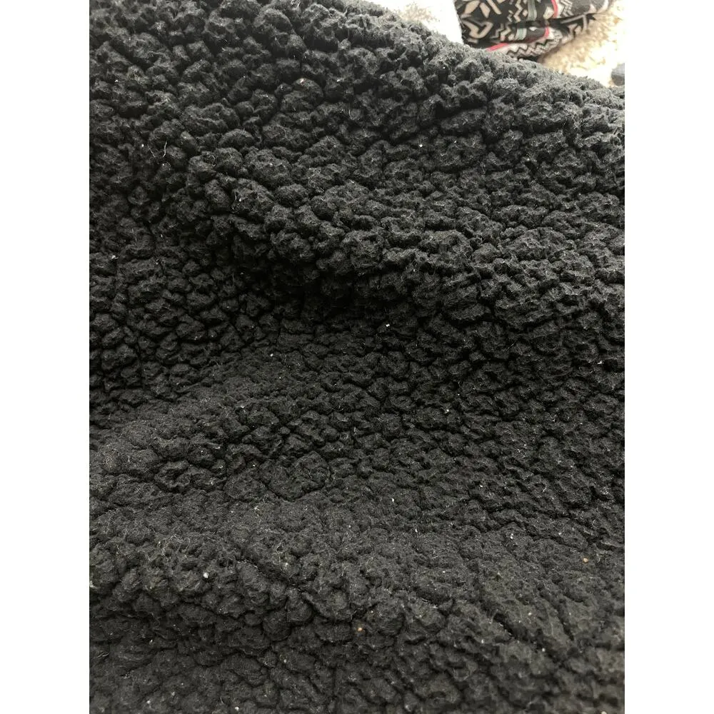 Victoria's Secret PINK Pajamas Womens Small One Piece Black Sherpa Fair Isle - Image 7