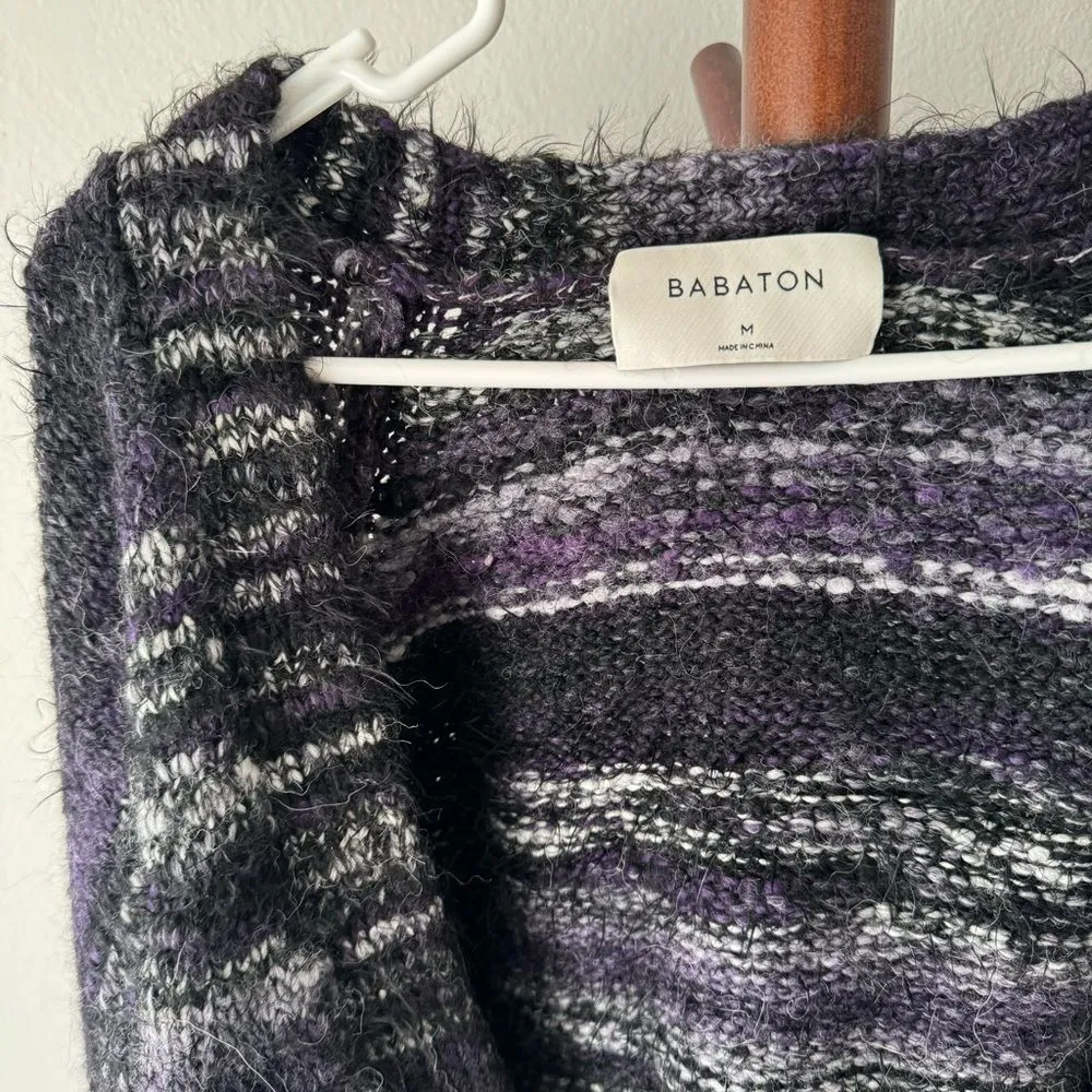 Aritzia Babaton Donaldson Oversized Cardigan Purple - Image 6