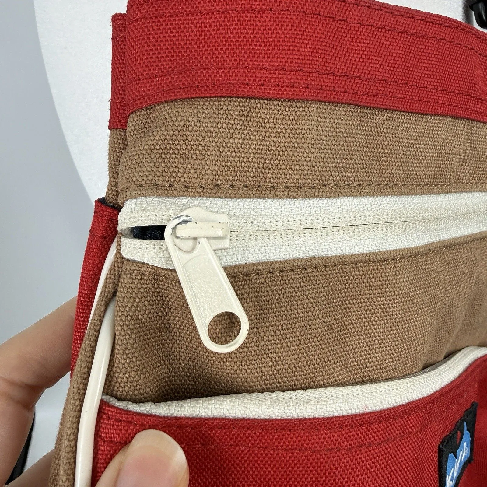 Kavu Rope Sling Crossbody Bag Red Canvas Purse Gorpcore Hiking Granola - Image 3
