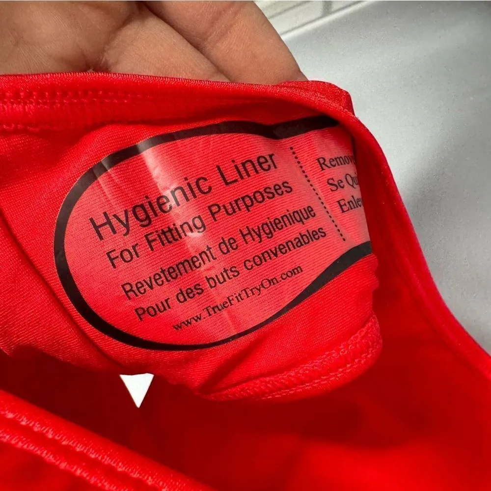 Dixperfect red one piece swimsuit size medium - Image 5