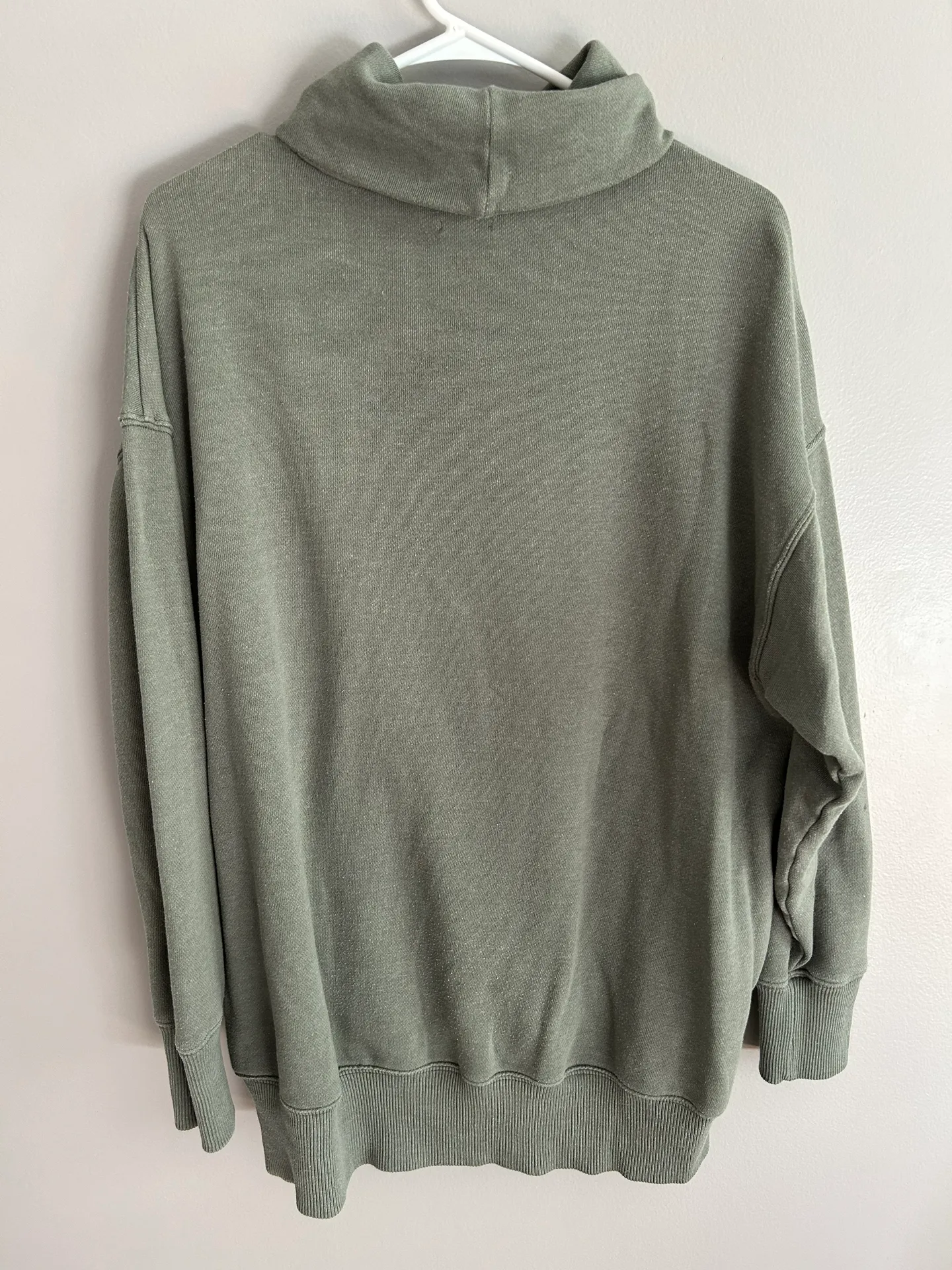 oversized cowel neck sweatshirt - Image 3