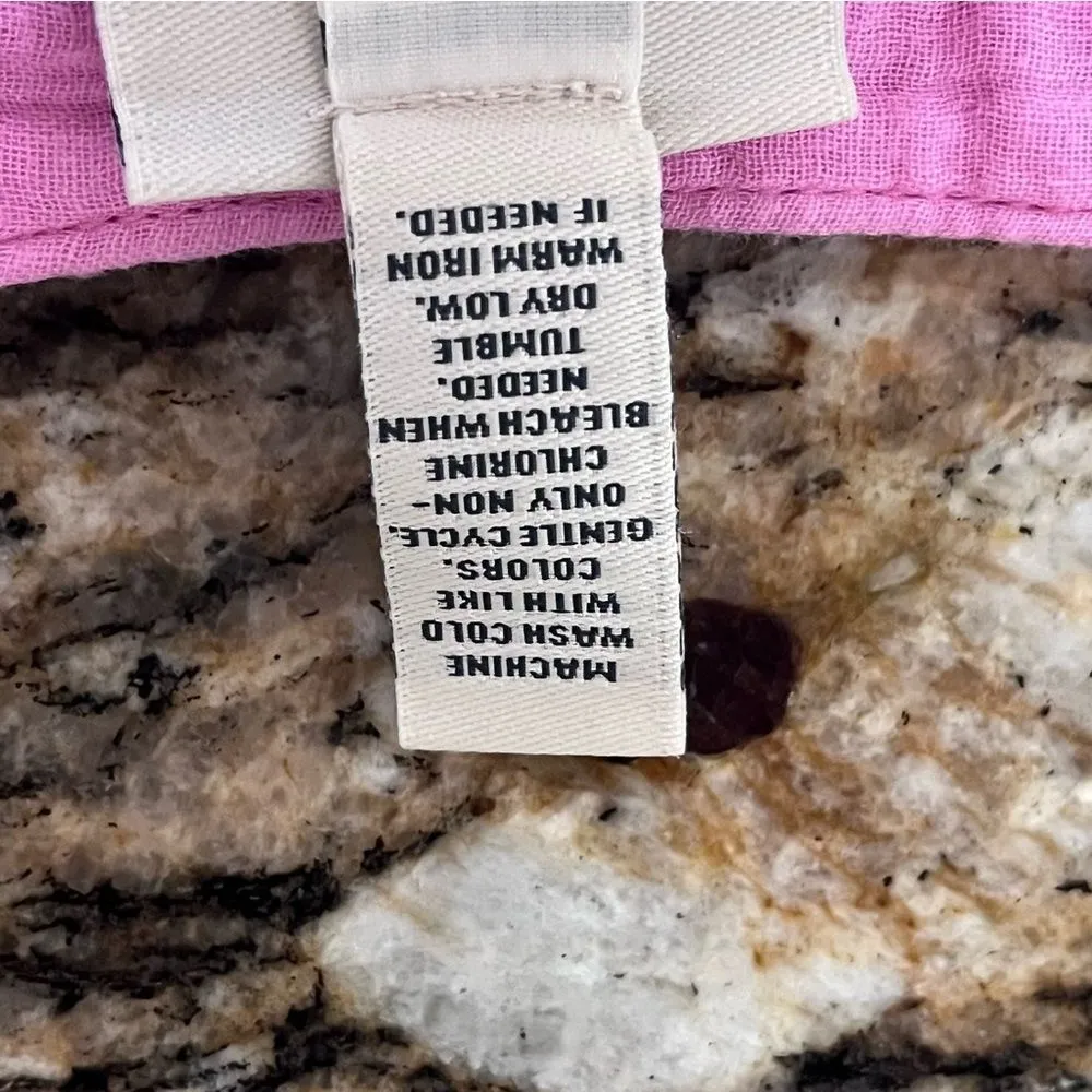 St. John’s Bay Pink Linen Blend Tunic Blouse XXL Slub Knit Peasant Boho - Image 8