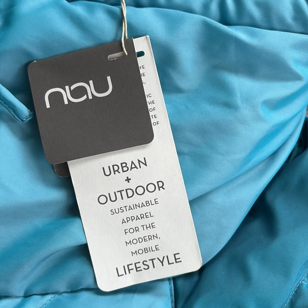 NWT NAU Allee Pullover Down Jacket 650 Fill Blue Size XS - Image 7