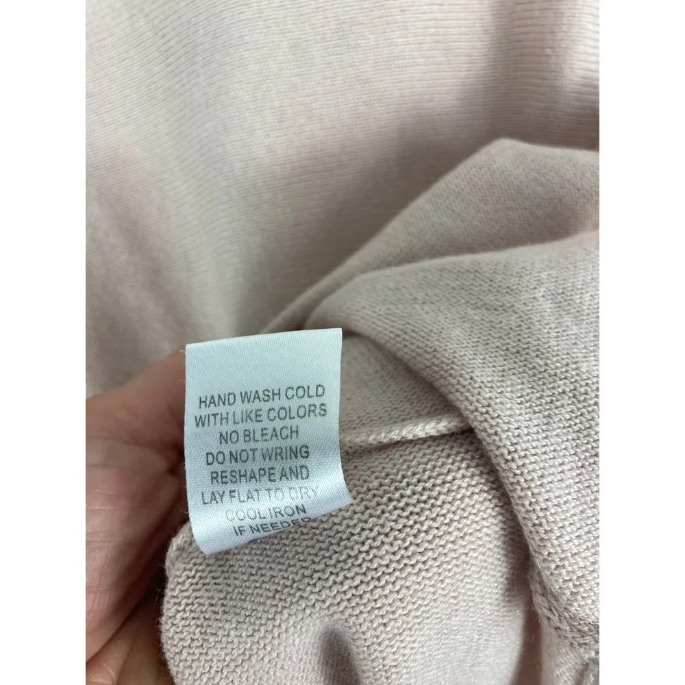 Stella Carakasi Knit Sleeve Dolman Cashmere Sweater Pink Size Xs - Image 6