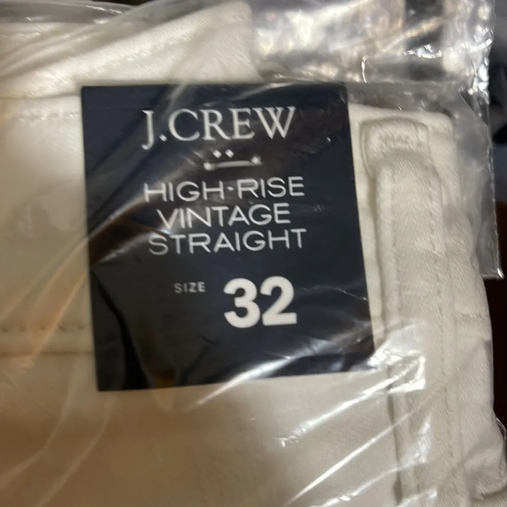 J Crew High Rise Vintage Straight Raw Hem Button Fly Denim - Image 10