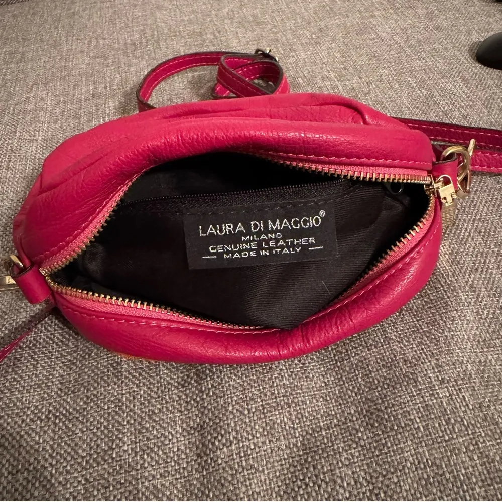 LAURA DI MAGGIO Orange and Pink Crossbody Bag Made in Italy - Image 4