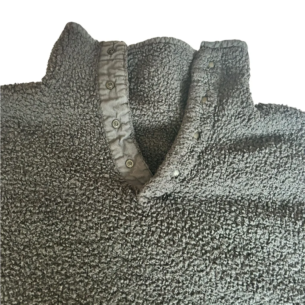 SKIMS Cozy Knit Pullover Jacket Onyx Size L/XL Black Teddy - Image 6