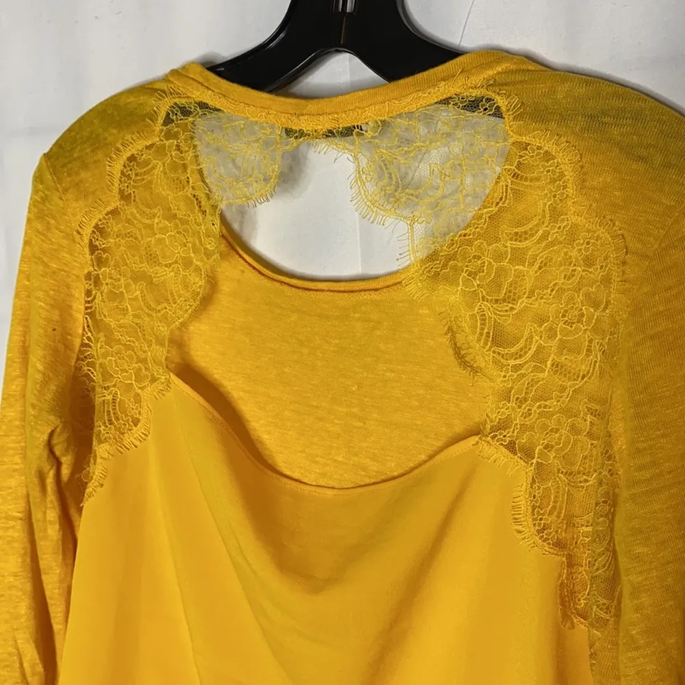 Sandro Paris Lace Back Linen Blouse Top 1 - Image 5
