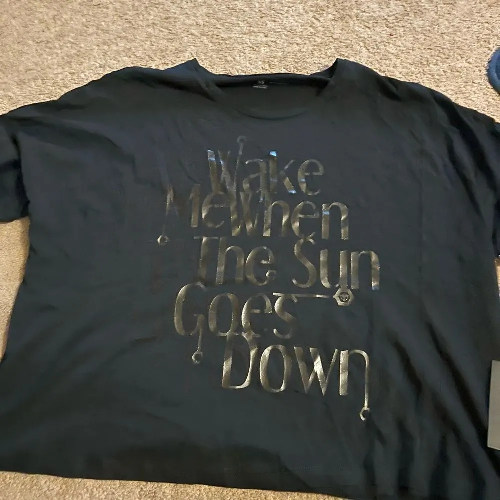 CLVB LIFE || ‘Wake Me When the Sun Goes Down’ Tee Size XS Black - Image 6