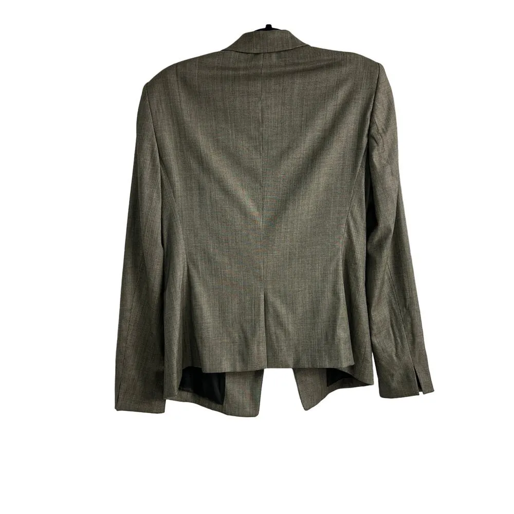 Hugo Boss Vintage Brown Blazer Women's Size 8 Shoulder Pads Clueless Prep 1990s - Image 5