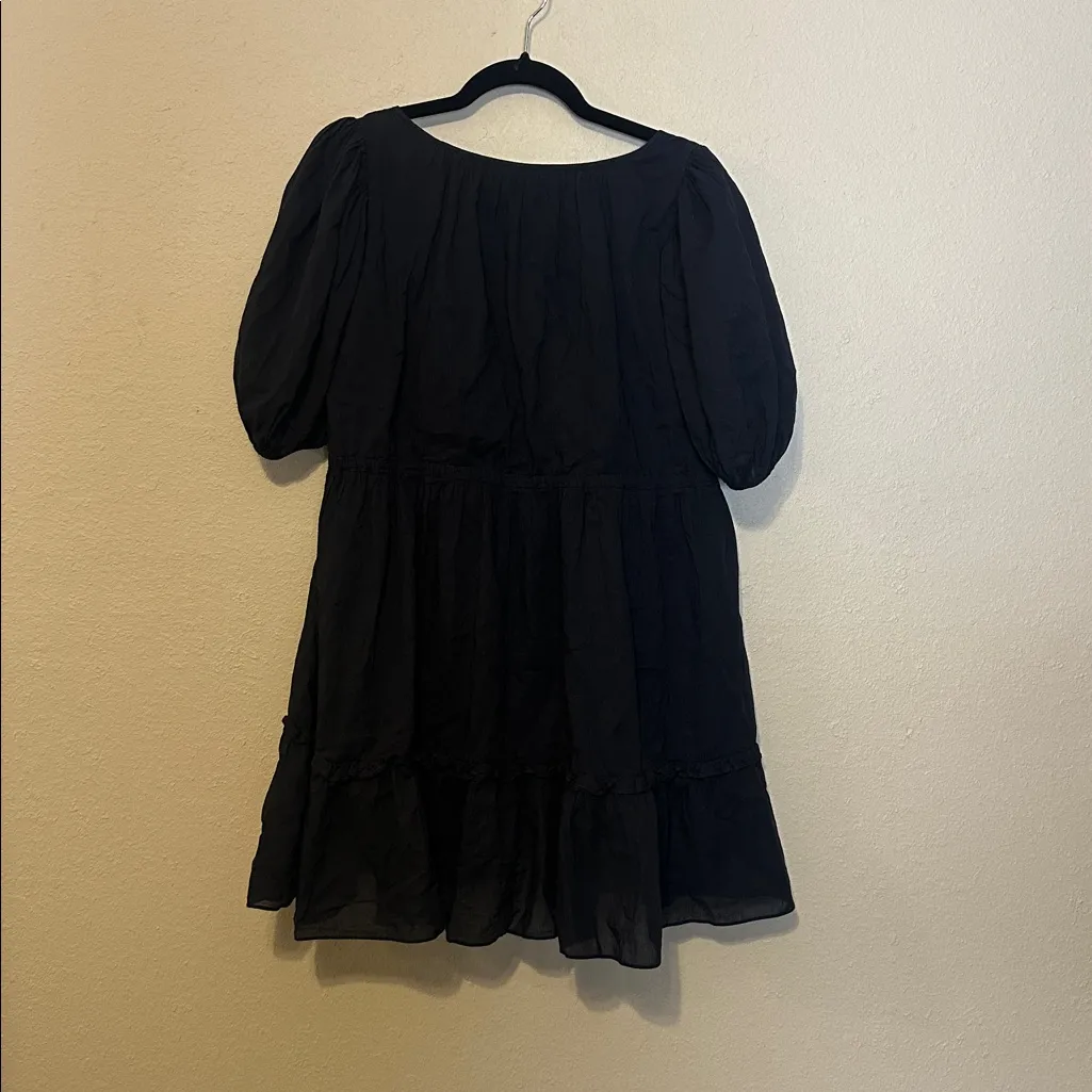 & other stories Black‎ mini puff short sleeve Mini dress Size 2 - Image 6